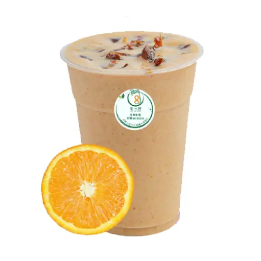 素食香橙奶昔
